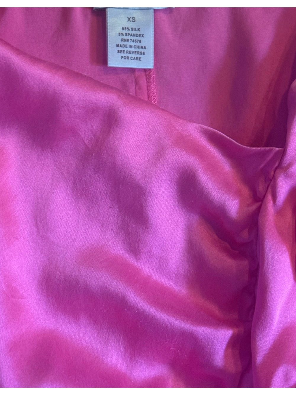 Cache Pink Satin Ruffle Chemise - Picture 2 of 3